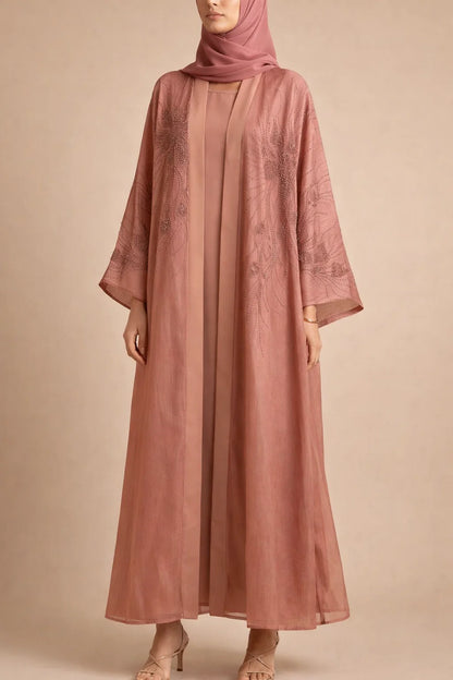 Pink Elaris Abaya
