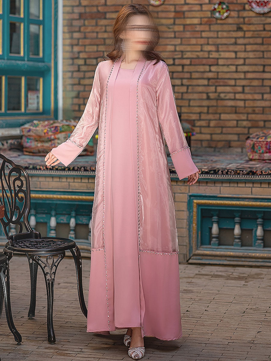 BA5188 Pink Iridescent Dress