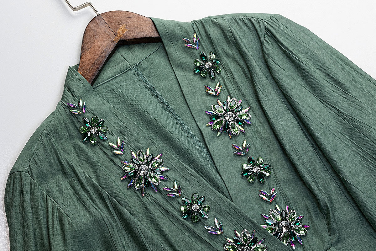 BA5030 Green Olivine Dress