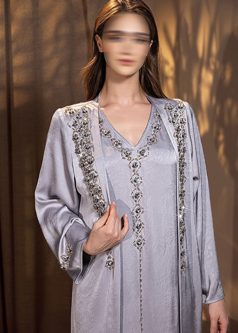 BA5148 Lavender Opula Abaya
