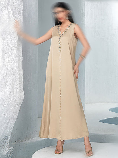 BA5148 Beige Opula Abaya