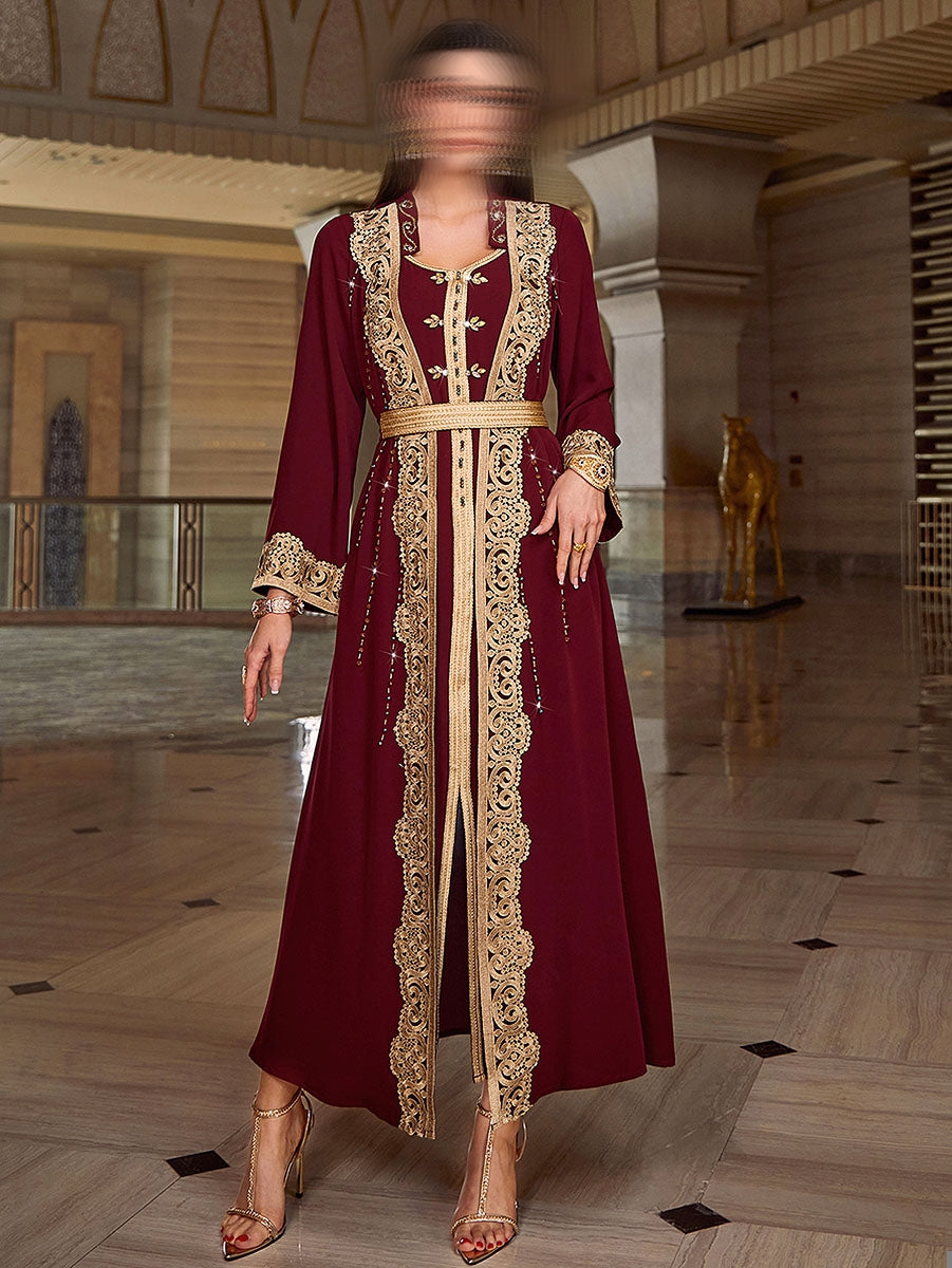 BA4023 Dark Red Solstice Jalabiya