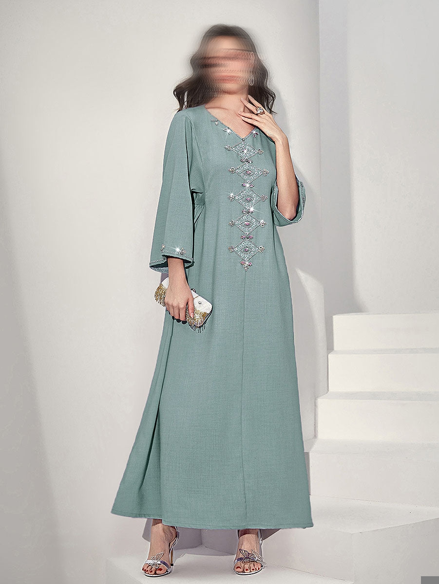 BA502 Blue Astrid Dress