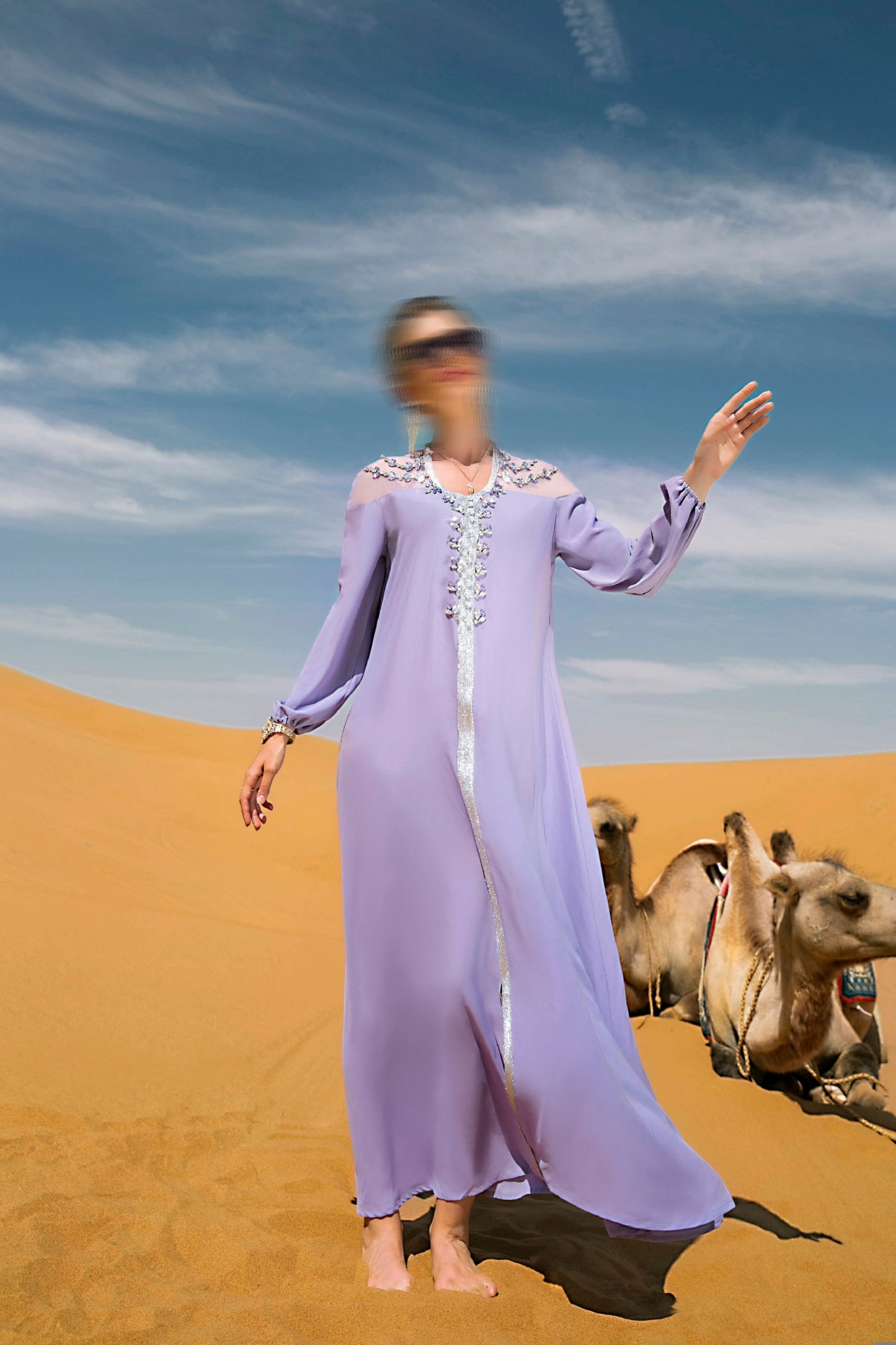 BA7049 Lavender Allium Dress
