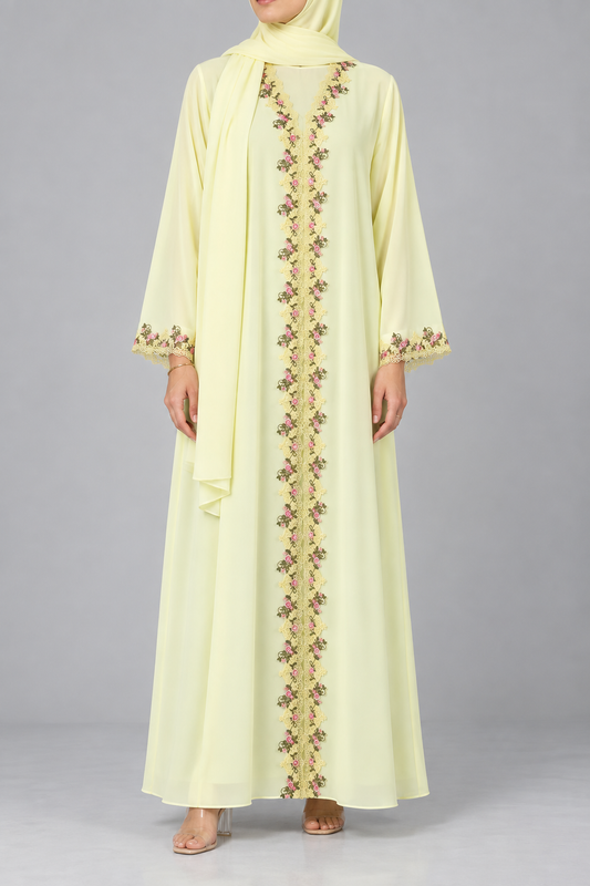 Rosabelle Lace Abaya E13S