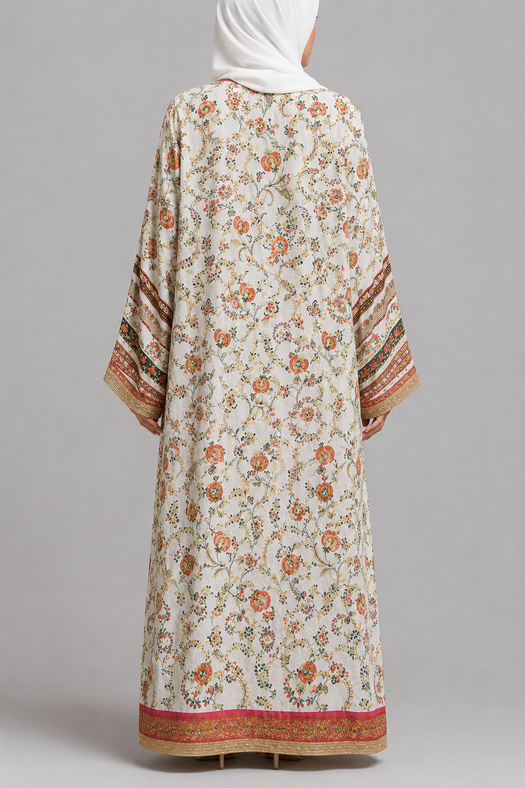 White Zareen Abaya