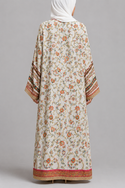 White Zareen Abaya