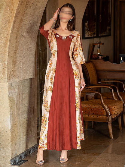 BA5015 Orange Marigold Dress
