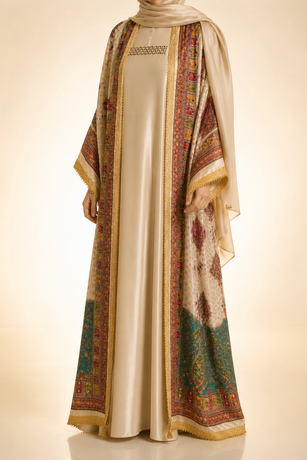 Cream Zareen Abaya