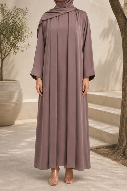 Beige Yara Abaya