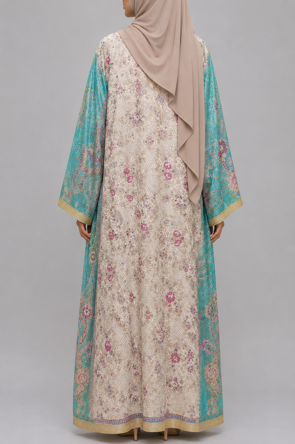 Aqua Zareen Abaya