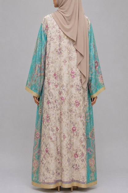 Aqua Zareen Abaya