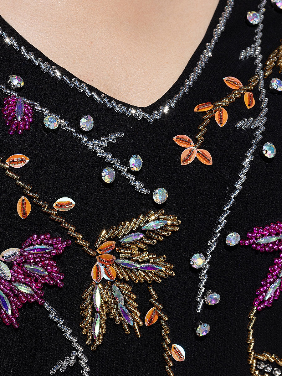 BA5219 Black Bornite Dress