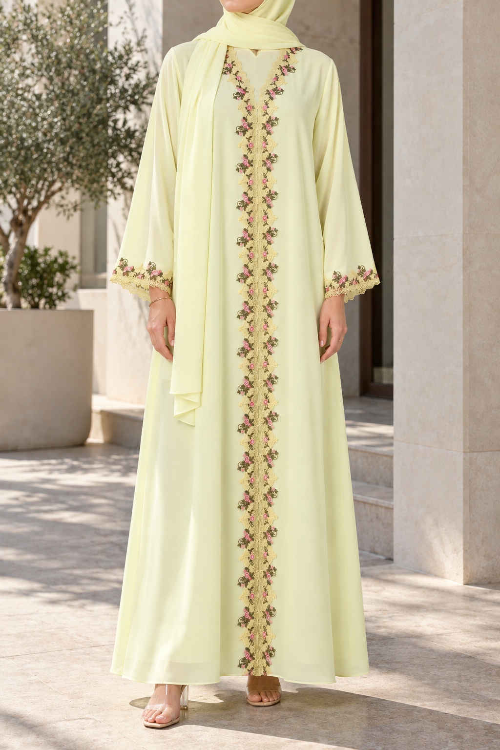 Rosabelle Lace Abaya E13S
