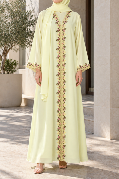 Rosabelle Lace Abaya E13S