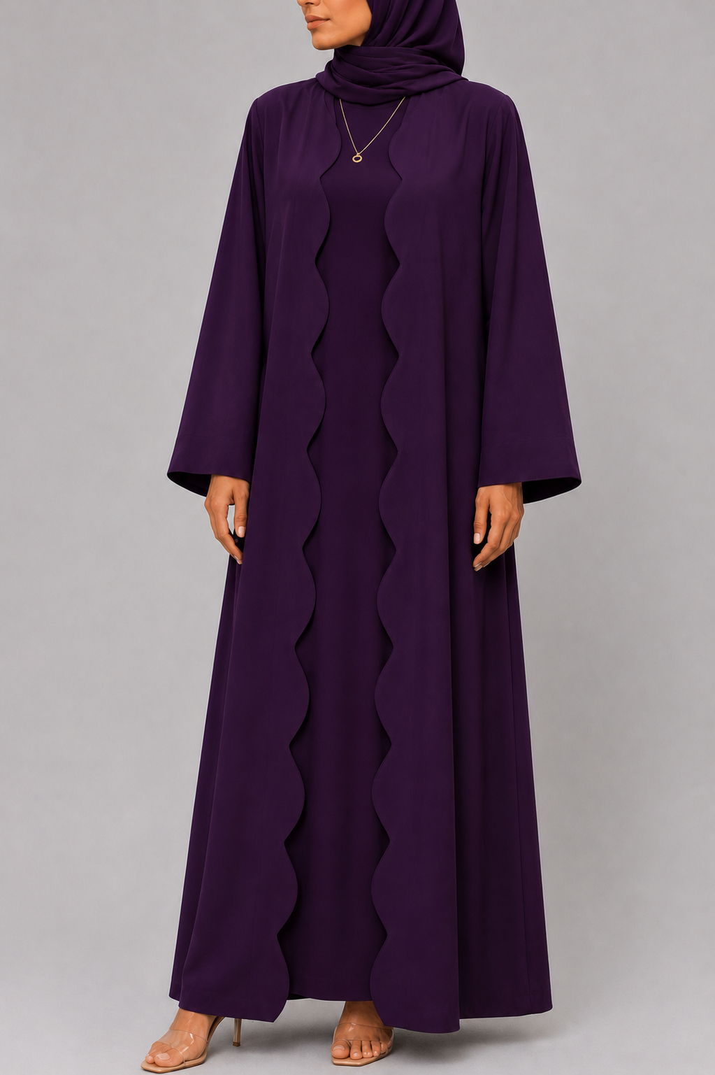 Purple Wave Abaya