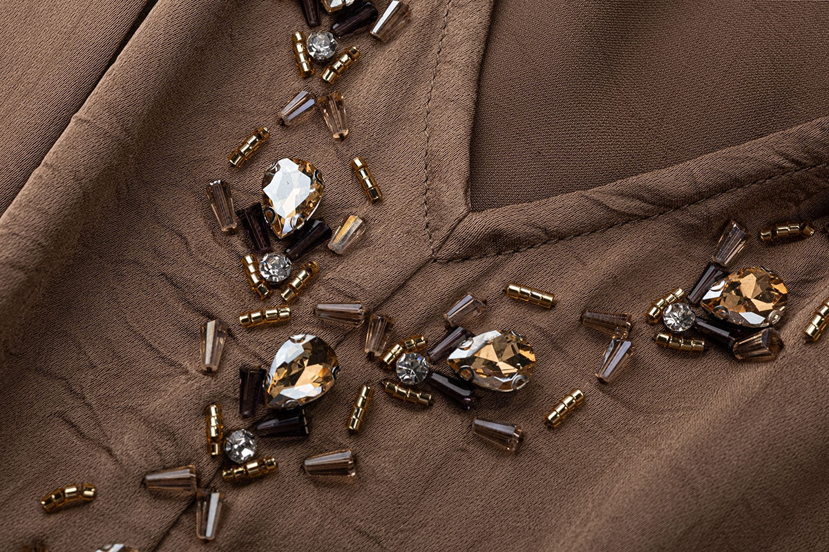 BA5148 Brown Opula Abaya