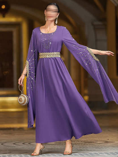 BA4006 Purple Amira Jalabiya