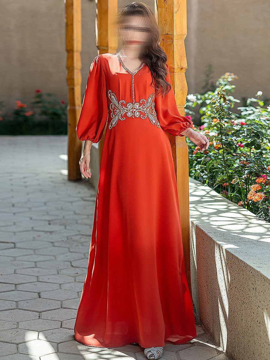 BA5181 Orange Carnelian Dress