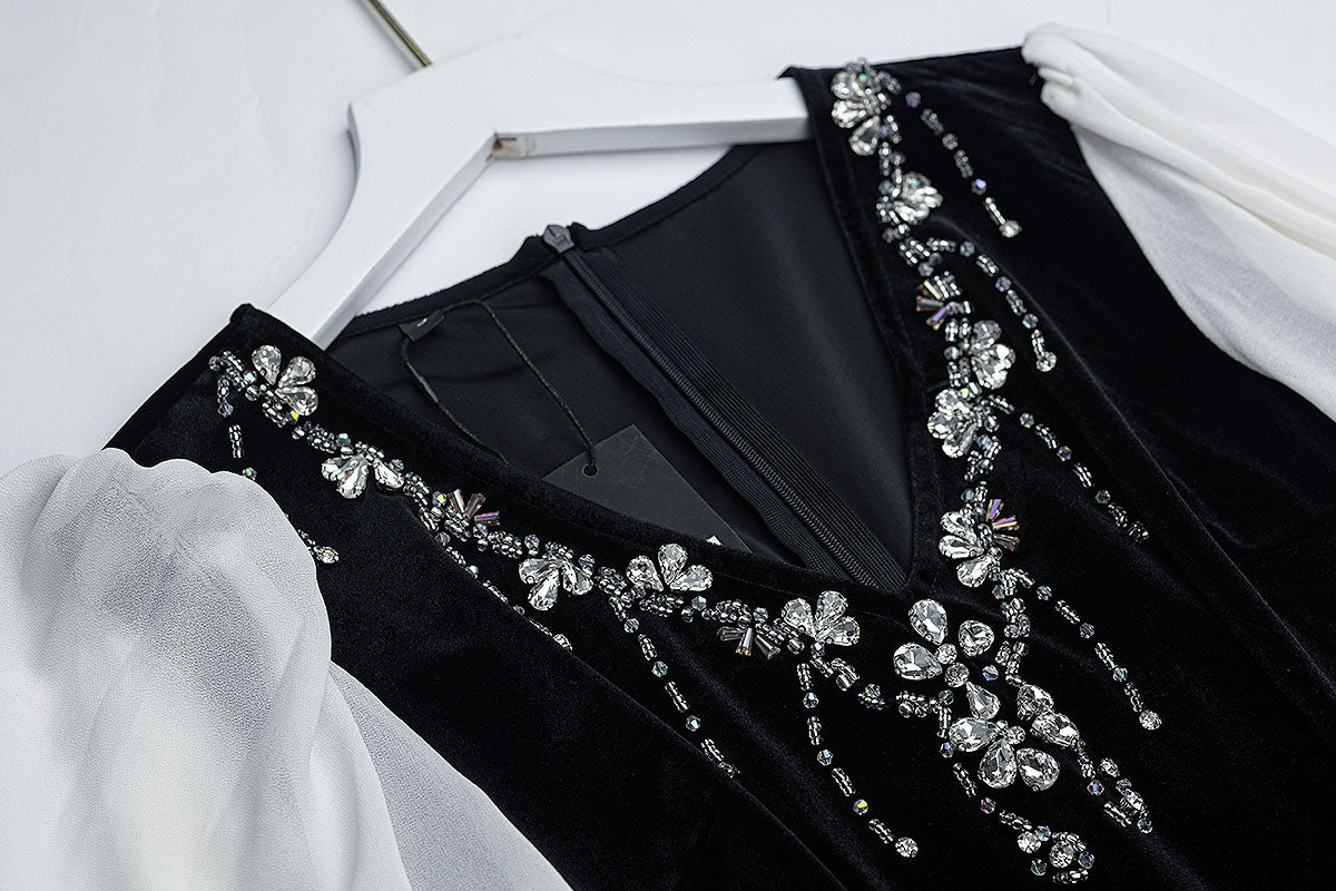 BA6028 Black Merlinite Dress