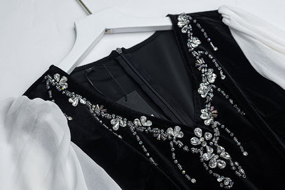 BA6028 Black Merlinite Dress