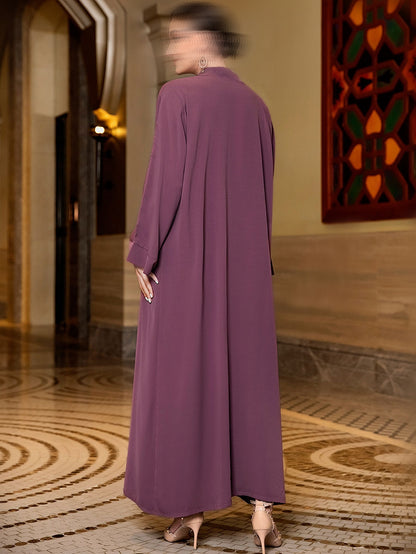 BA3136 Purple Garnet Abaya
