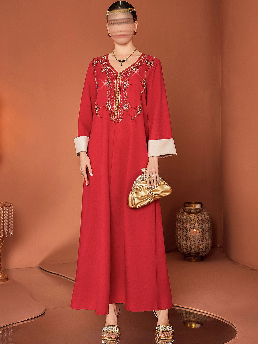 BA4117 Red Ruby Jalabiya