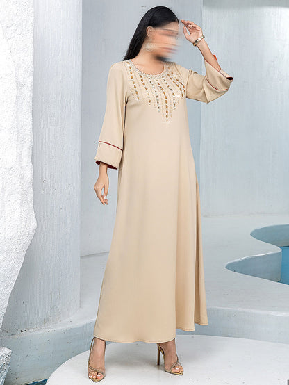 BA5239 Beige Aragonite Dress