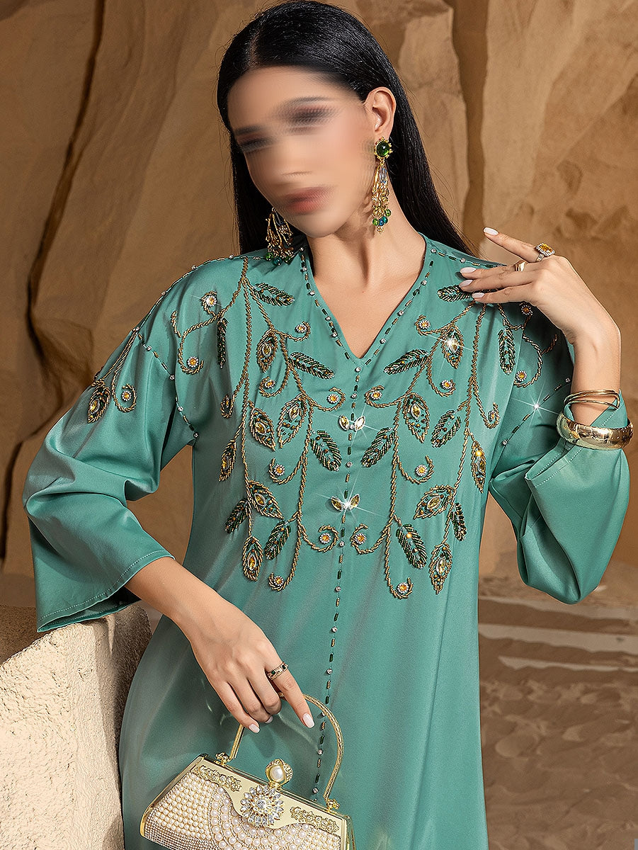 BA4047 Green Jade Jalabiya