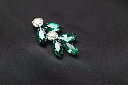 BA6077 Black Green Diamond Moissanite Jalabiya