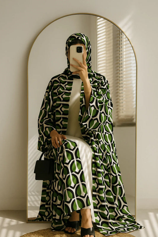 Leafy Kimono Set