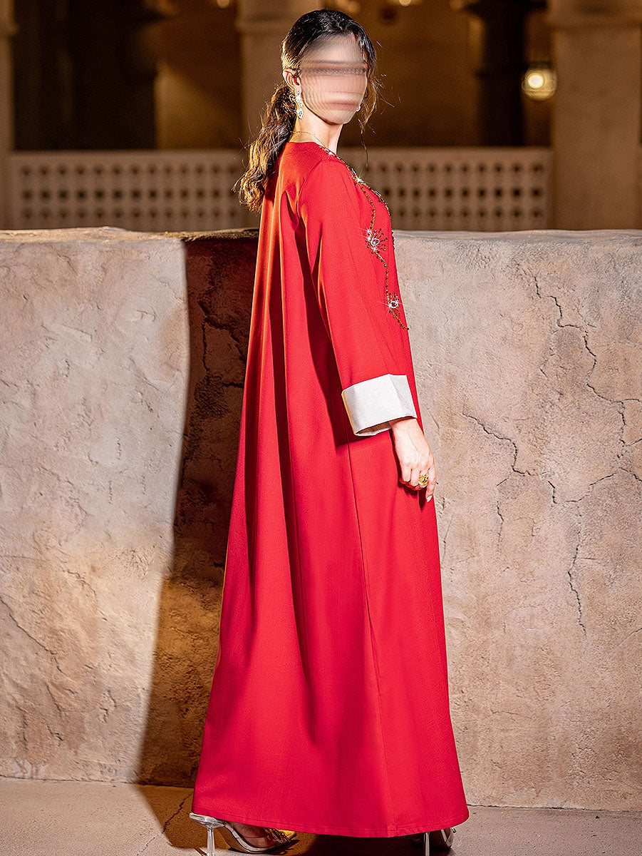 BA4117 Red Ruby Jalabiya