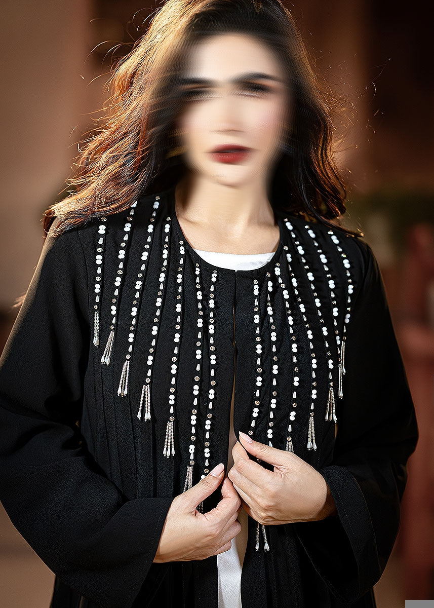 BA4083 Black Starlight Abaya