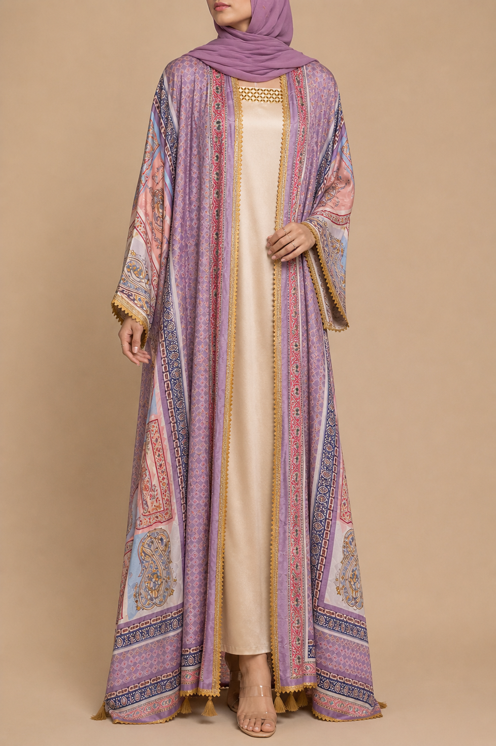 Purple Zareen Abaya