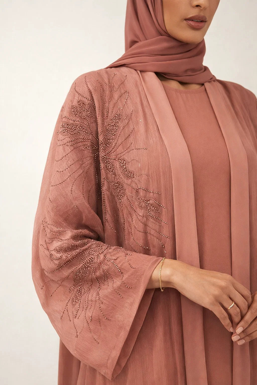 Pink Elaris Abaya