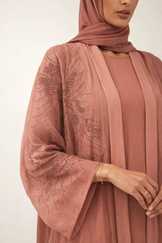 Pink Elaris Abaya