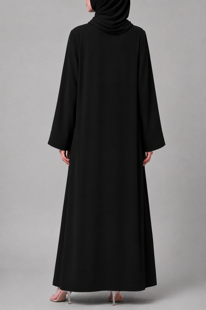 Black Wave Abaya