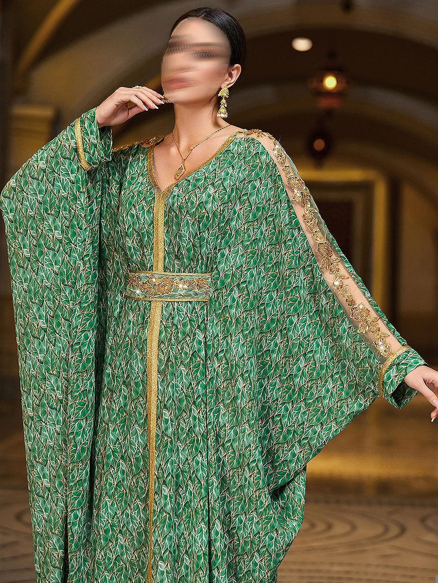 BA4134 Green Verdante Kaftan