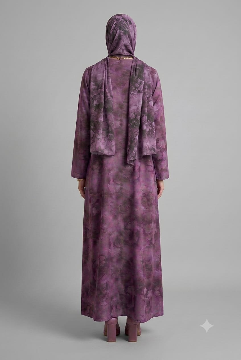 Purple Lunea Abaya