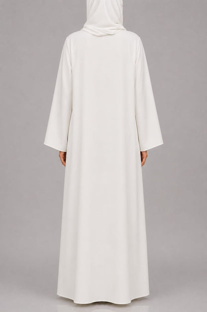 White Mira Abaya