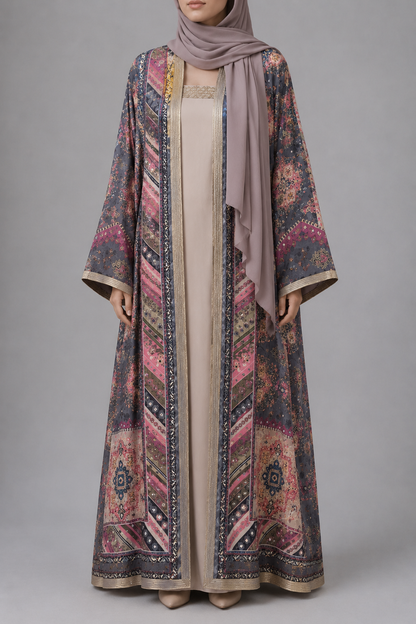 Twilight Tapestry Zareen Abaya