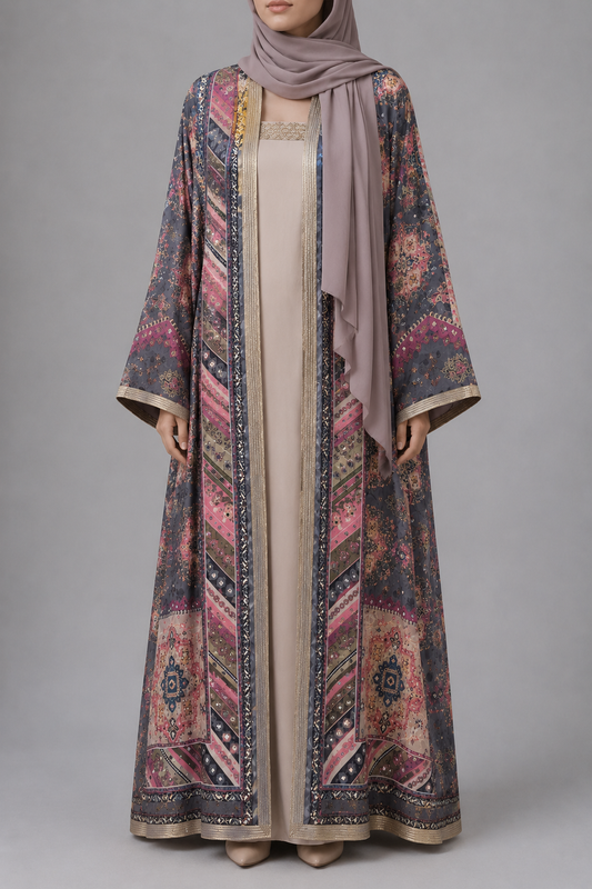 Twilight Tapestry Zareen Abaya