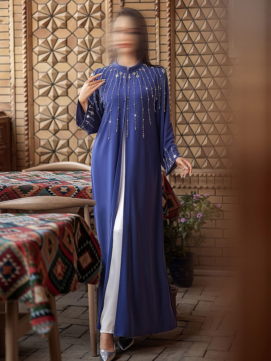 BA5230 Blue Tanzanite Abaya