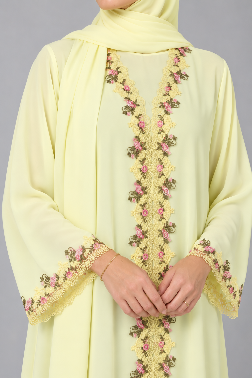 Rosabelle Lace Abaya E13S