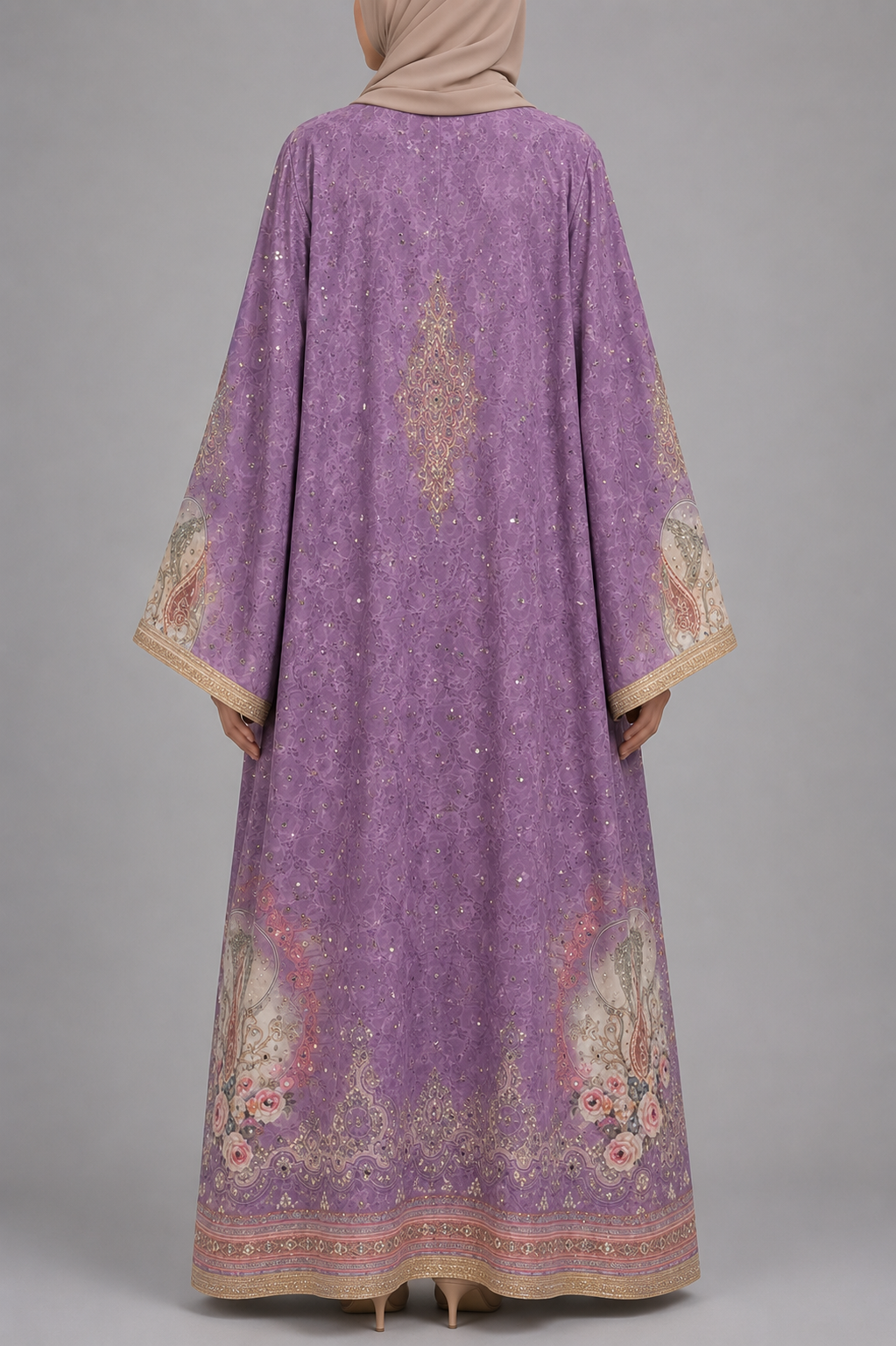 Lavender Zareen Abaya