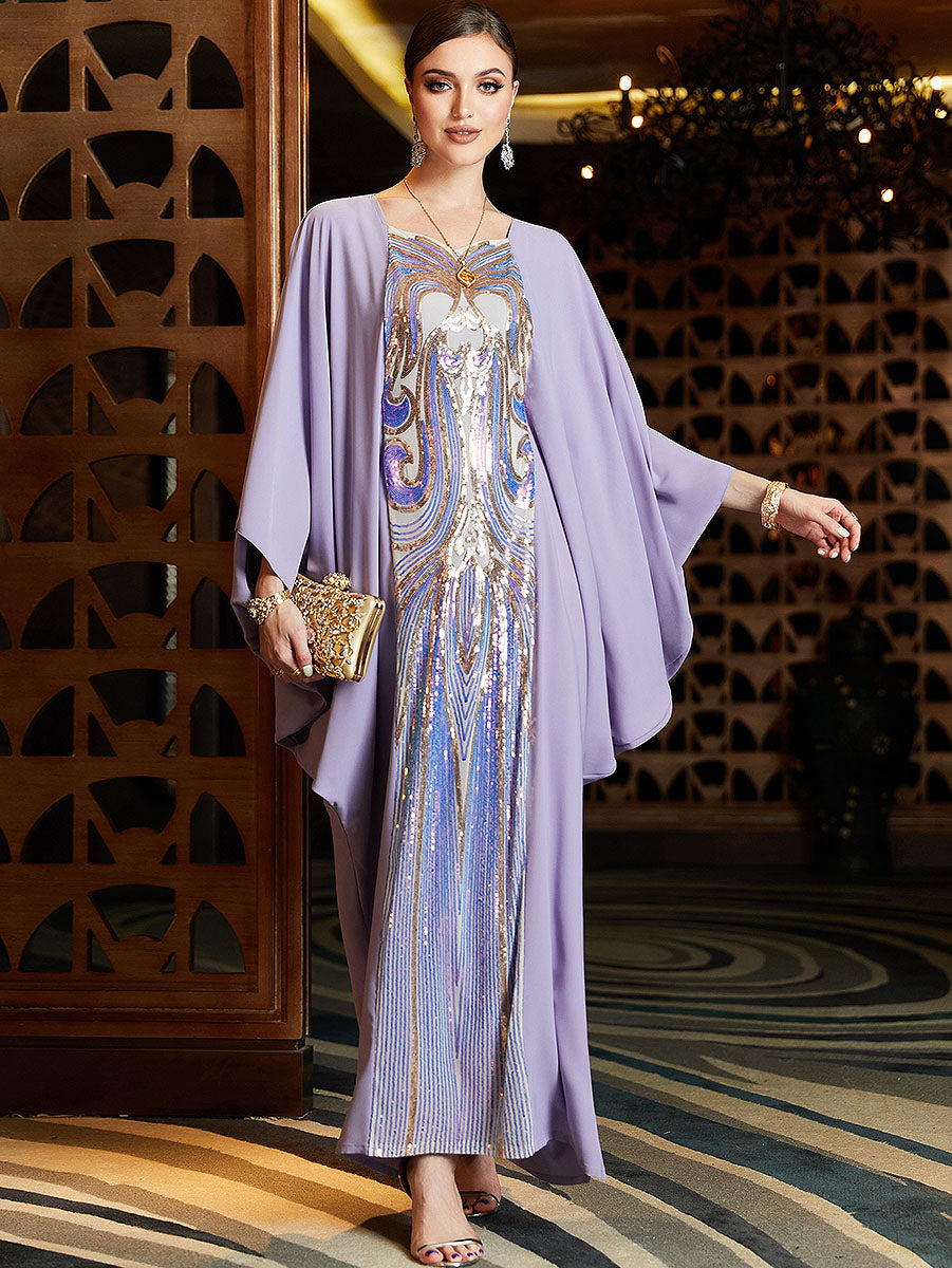 BA3102 Lavender Artique Kaftan