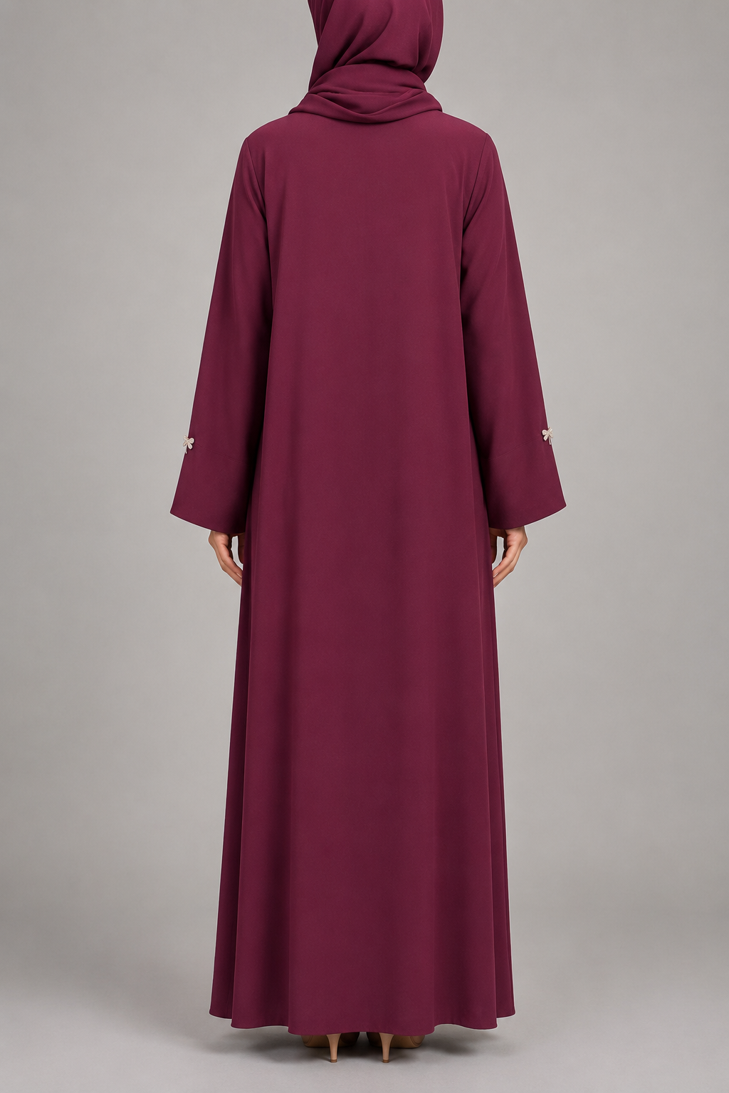 Maroon Aura Abaya