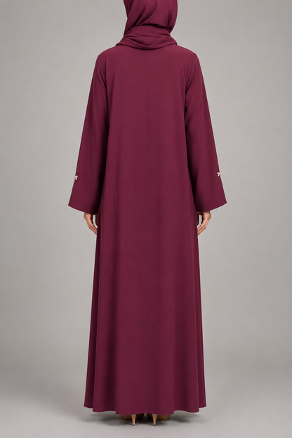 Maroon Aura Abaya