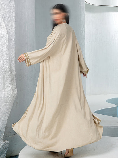 BA5051 White Effulgence Abaya