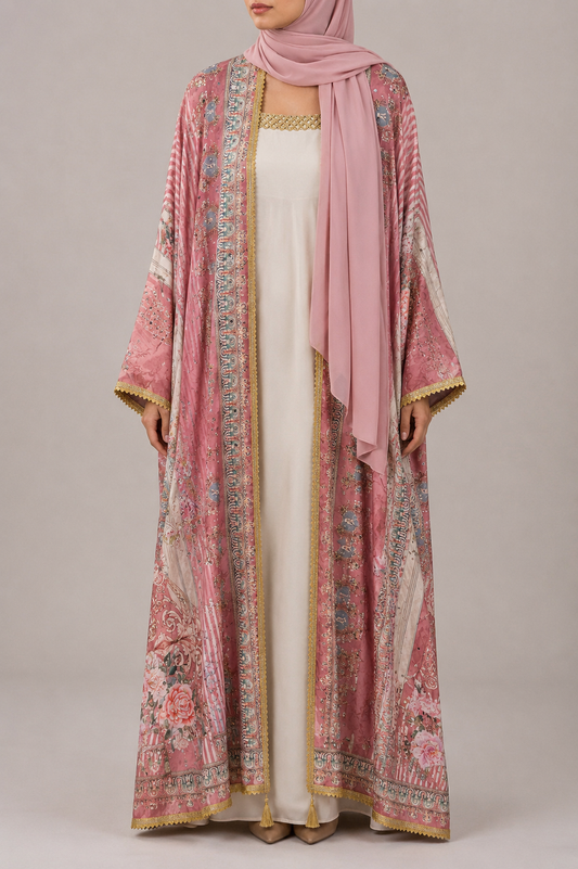 Pink Zareen Abaya